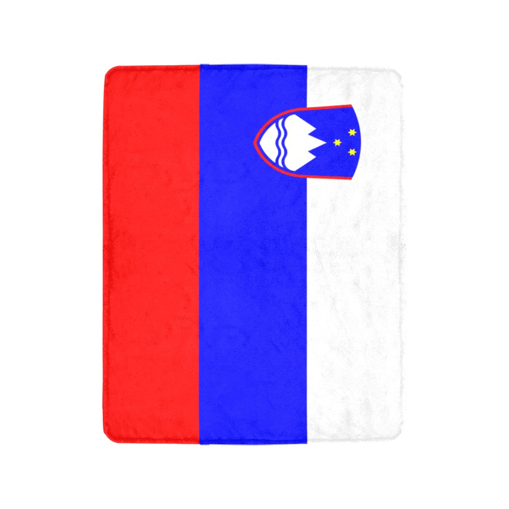 Luv My Flag blanket featuring Slovenia's national flag design.