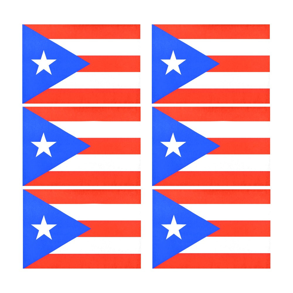 Puerto Rico Flag Placemats 12" x 18" (Set of 6)