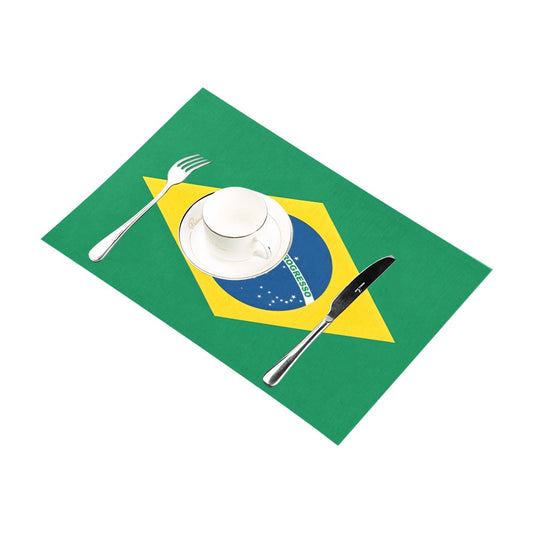 Brazil Flag Placemats 12" x 18" (Set of 6)
