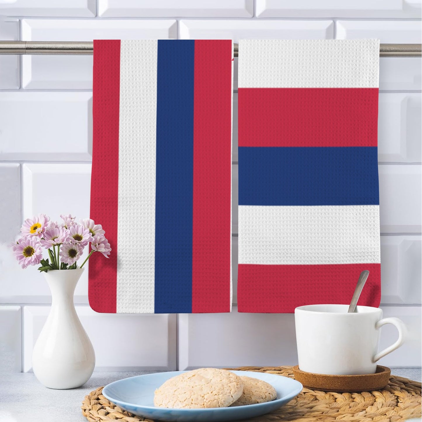 Hawaii Flag Inspired Kitchen Towel 40X60cm (Pack of 2) (Made in the USA)