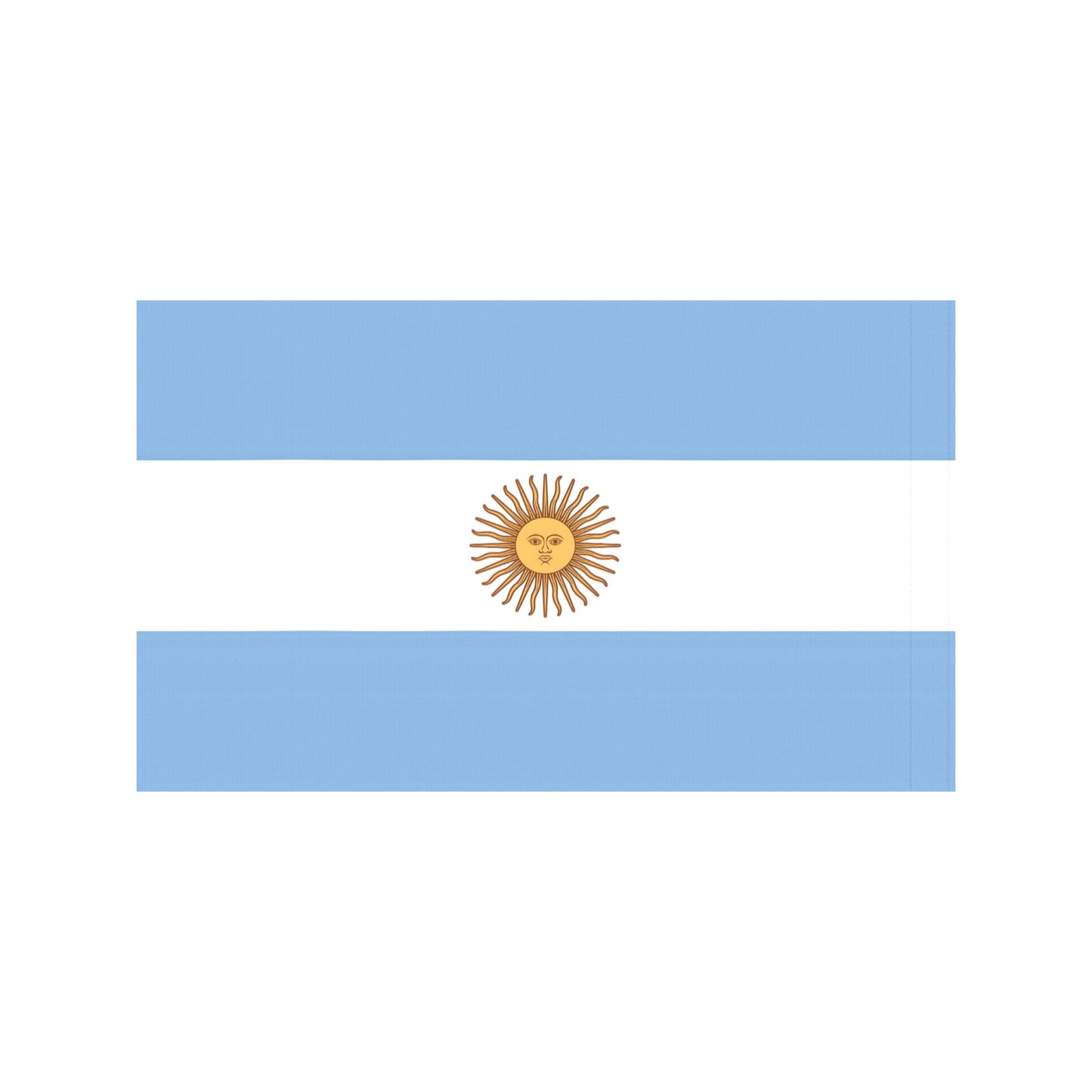 Argentinian flag with sun emblem by Luv My Flag.