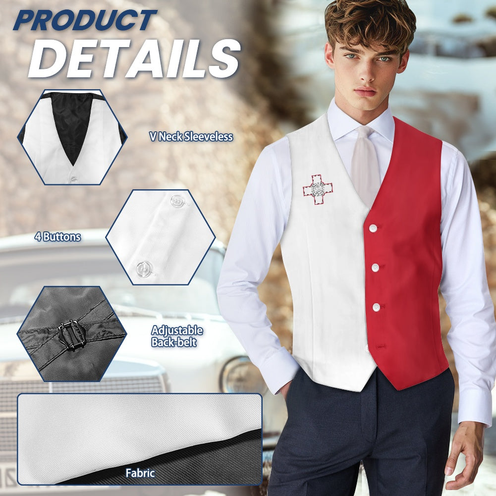 Malta Flag Suit vest jacket