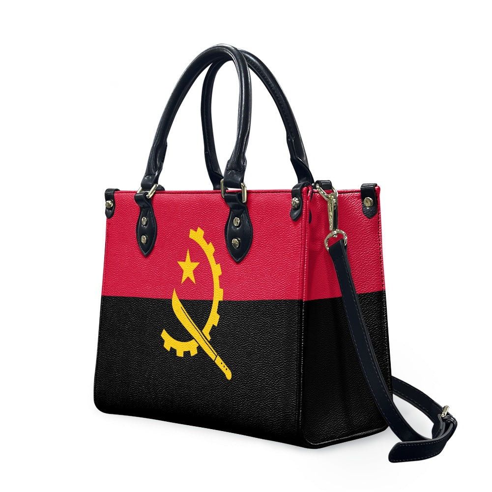 Handbag featuring Angola flag design by Luv My Flag.