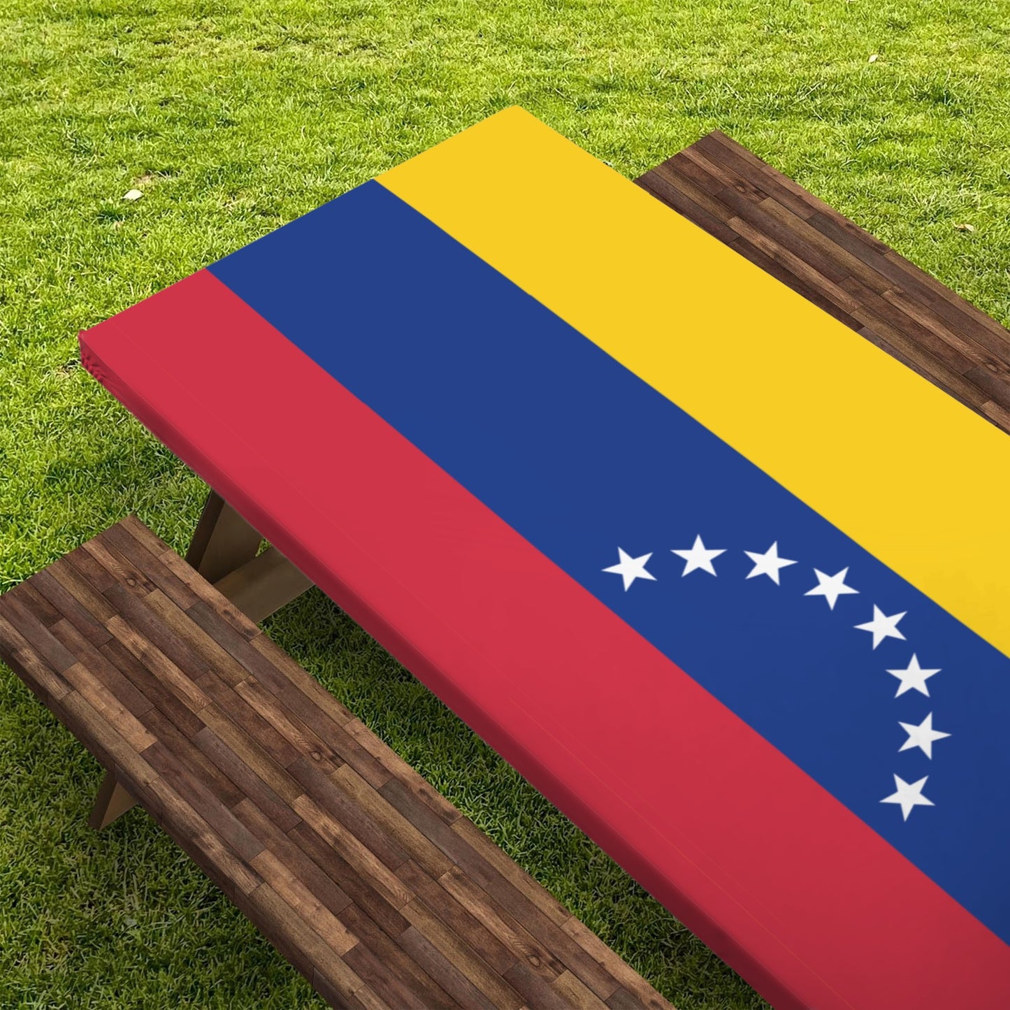 Venezuela Flag Picnic Table Cover (72" x 30") (Made in the USA)