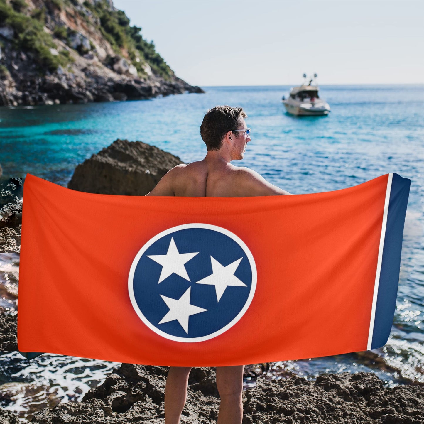 Tennessee Flag Beach Towel 31"x71" (Made in USA)