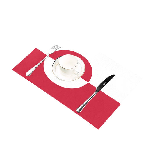 Greenland Flag Placemats 12" x 18" (Set of 6)