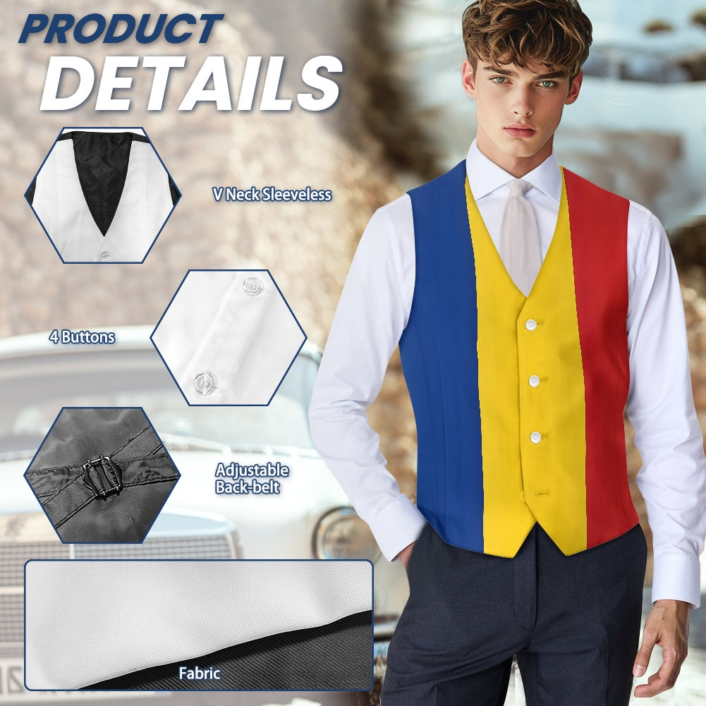 Romania Flag Suit vest jacket