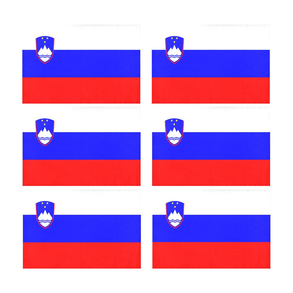 Slovenia Flag Placemats 12" x 18" (Set of 6)