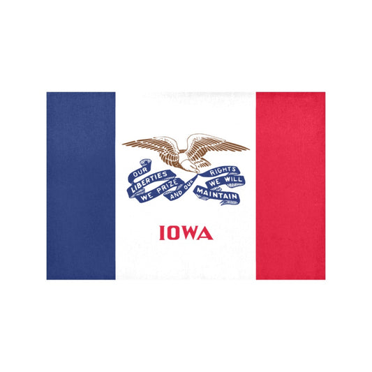 Iowa state flag by Luv My Flag, featuring eagle emblem.