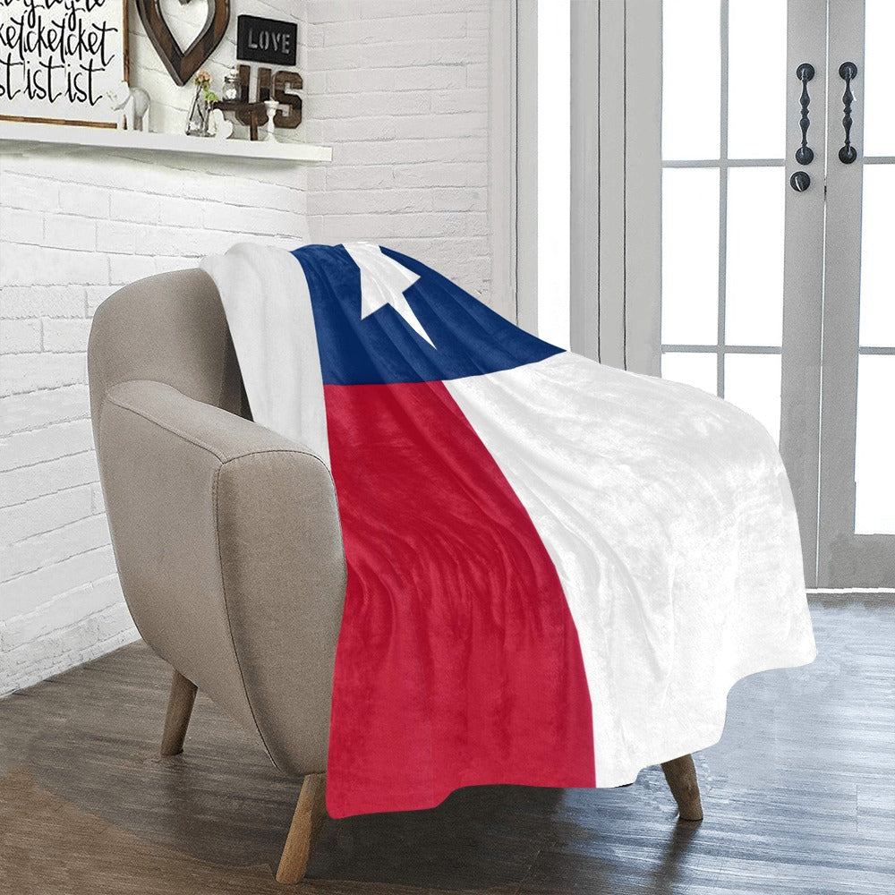 Throw blanket with Texas flag by Luv My Flag.