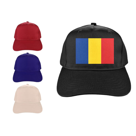 Romania Flag Baseball Cap (Made in USA)