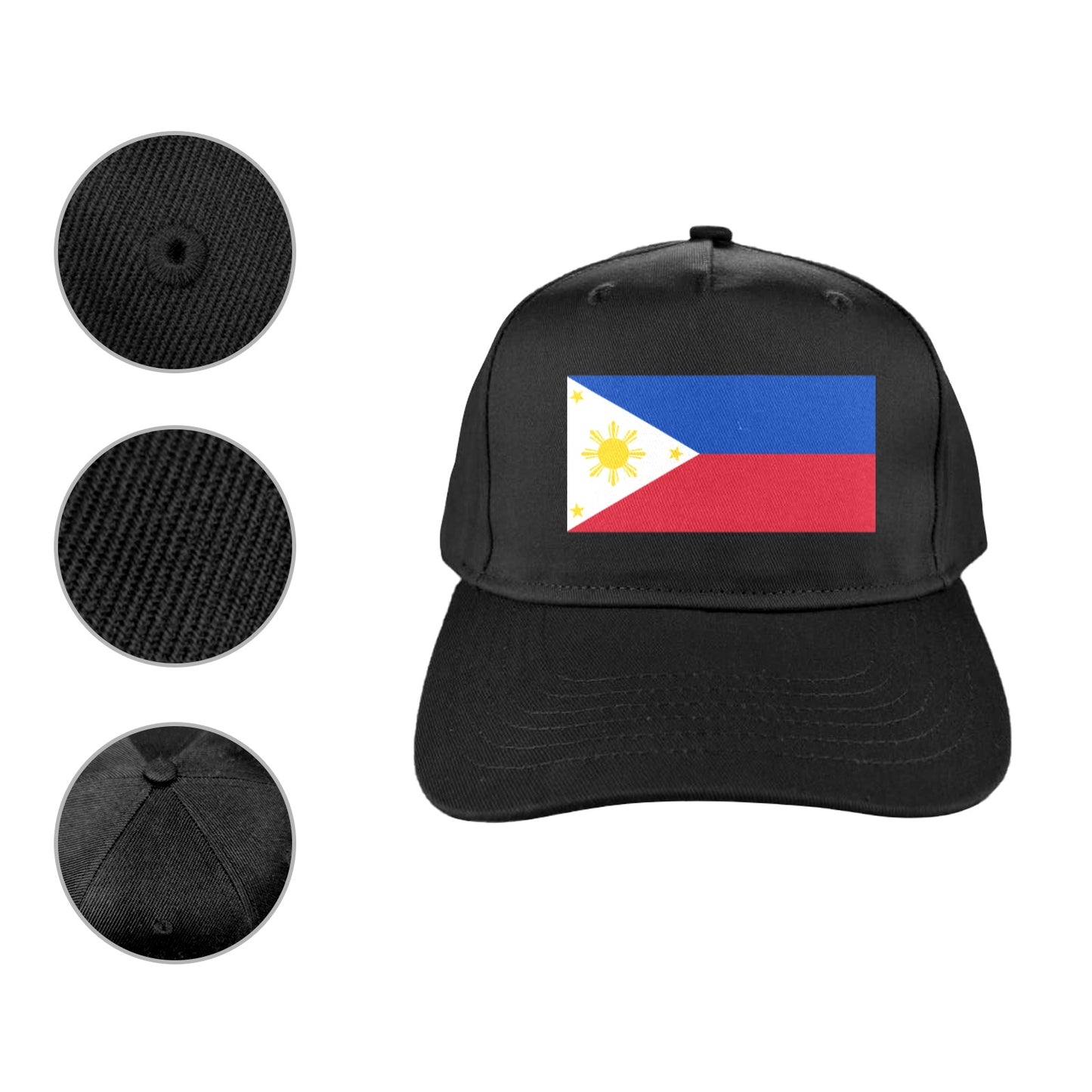 Philippines Flag Baseball Cap (Made in USA)