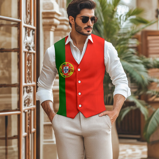 Portugal Flag Suit vest jacket