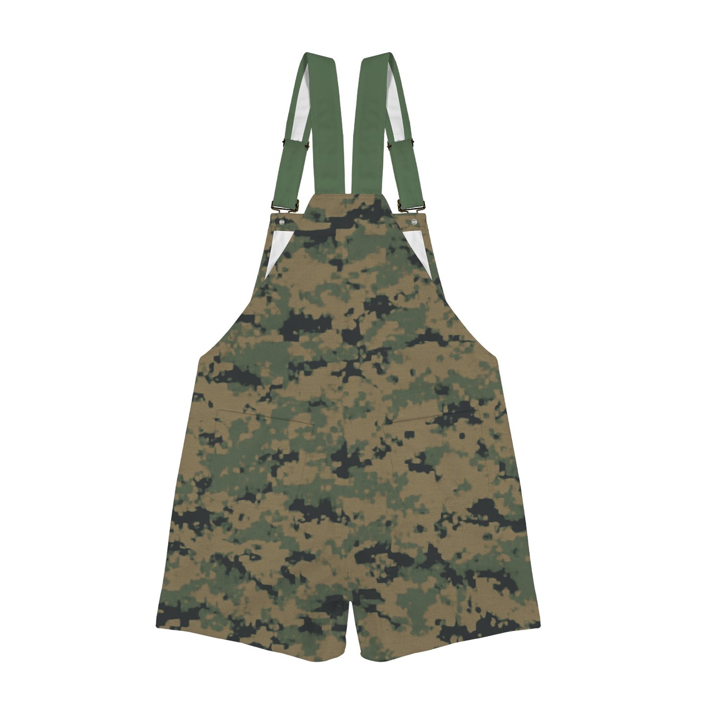 Thin Green Line Flag Inspired Eagle on Digital Camo Unisex Suspender Overalls