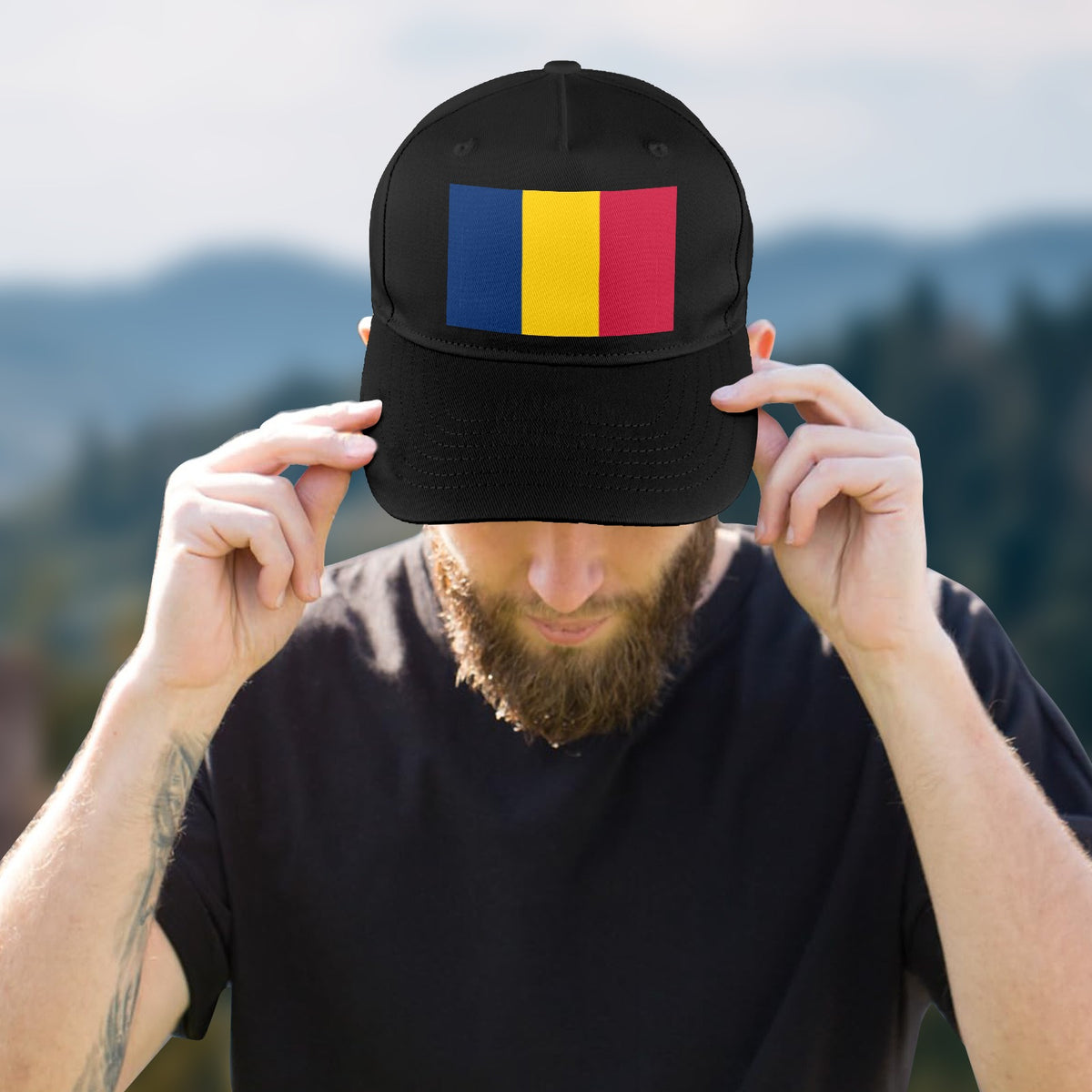 Chad Flag Inspired Baseball Cap | Printed in the USA