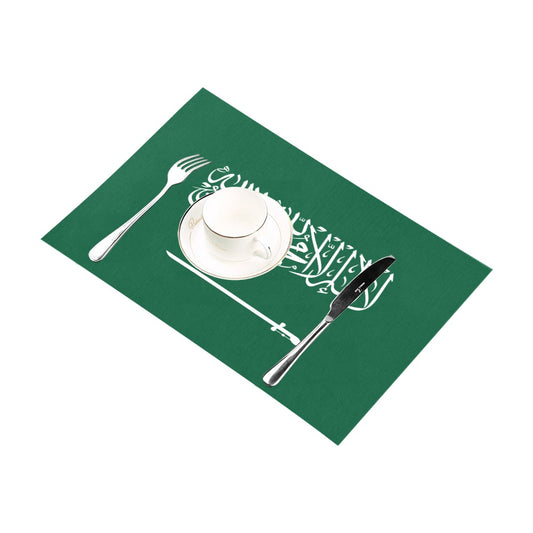 Saudi Arabia Flag Placemats 12" x 18" (Set of 6)