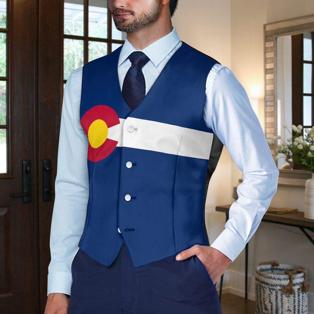 Colorado Flag Suit vest jacket