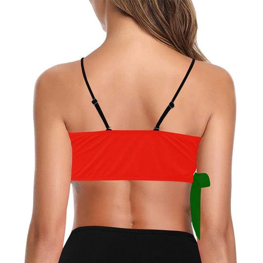 Portugal Flag Inspired Knot Side Bikini Top