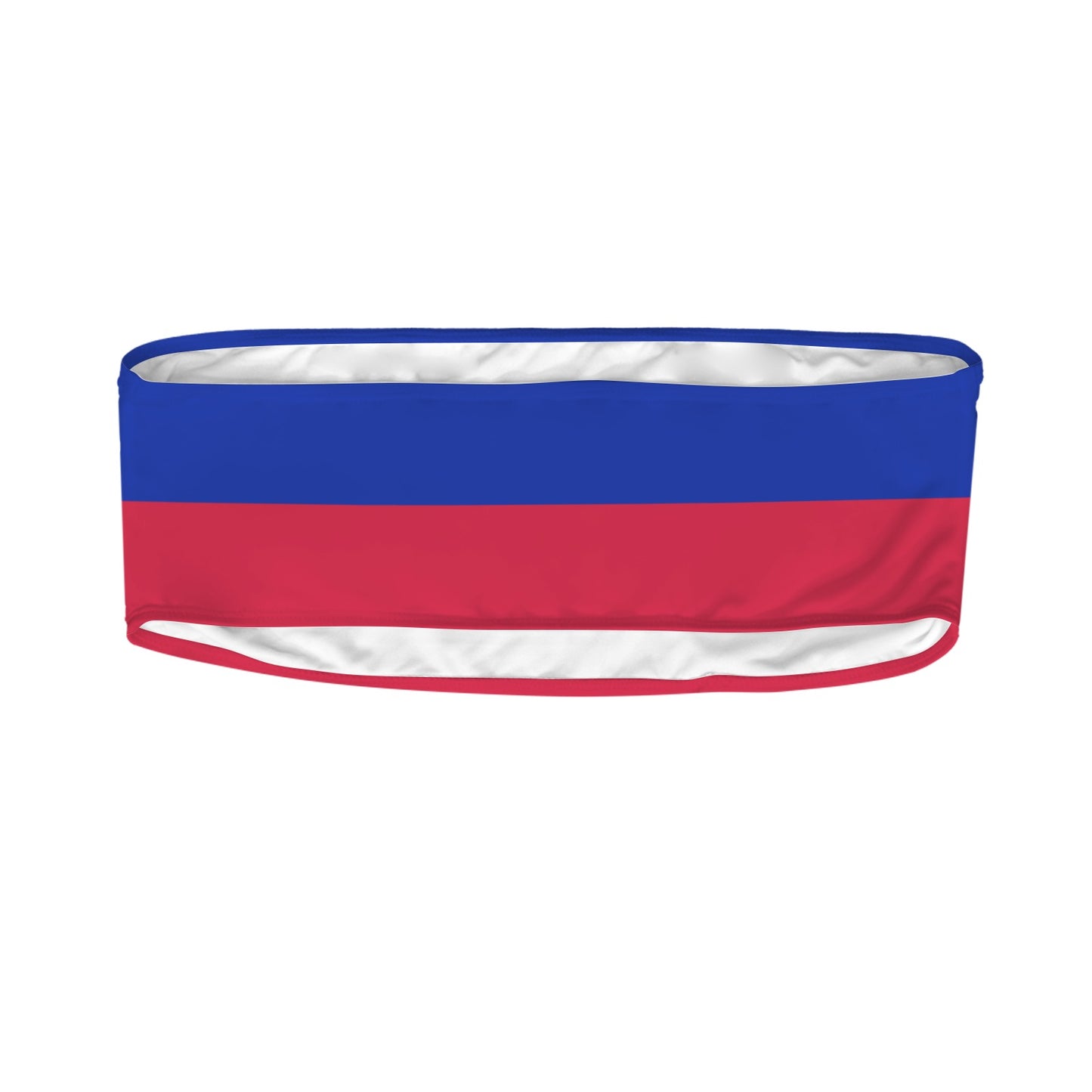 Haiti Flag Inspired Bandeau Tube Bikini Top