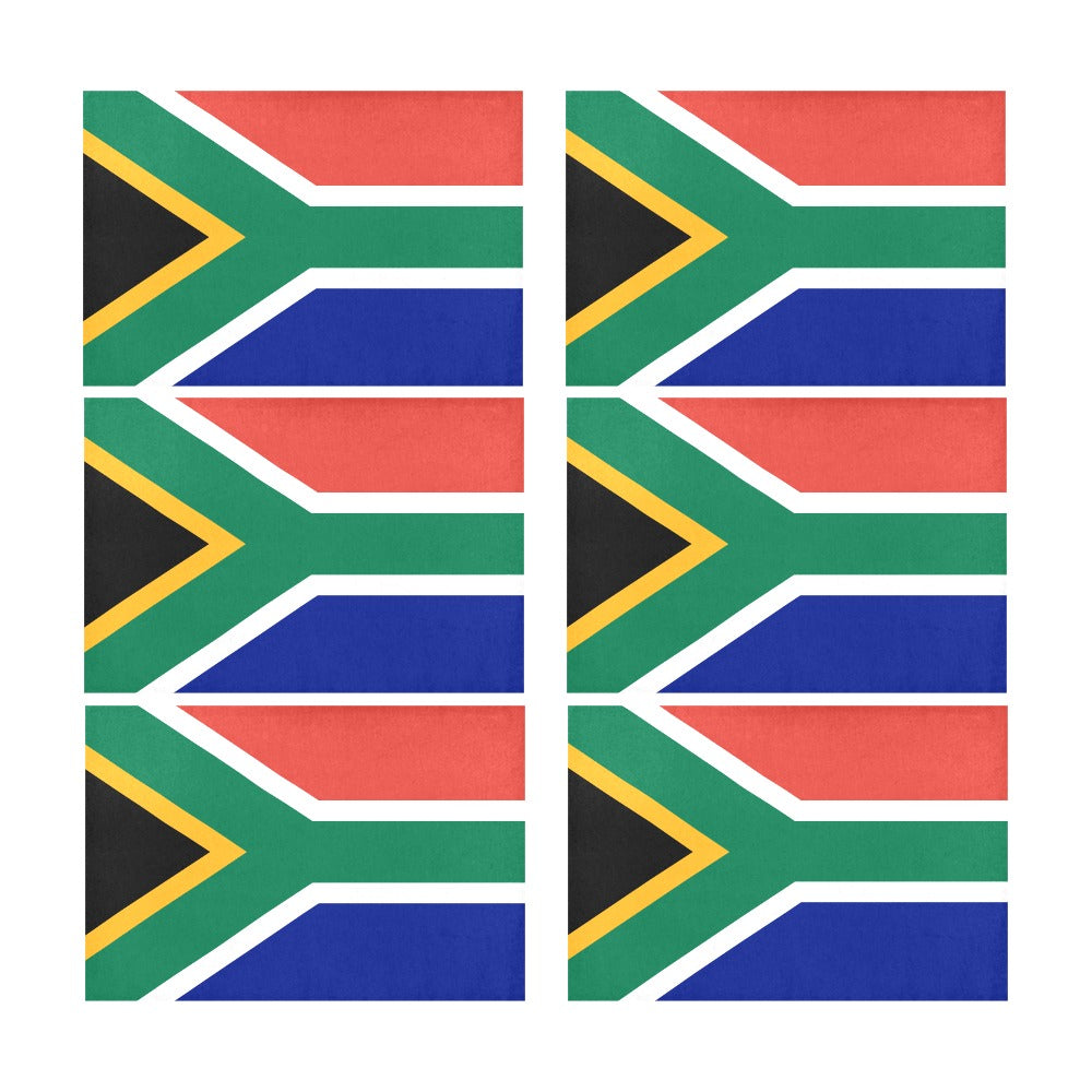 South Africa Flag Placemats 12" x 18" (Set of 6)