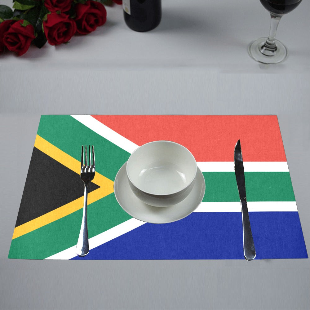 South Africa Flag Placemats 12" x 18" (Set of 6)
