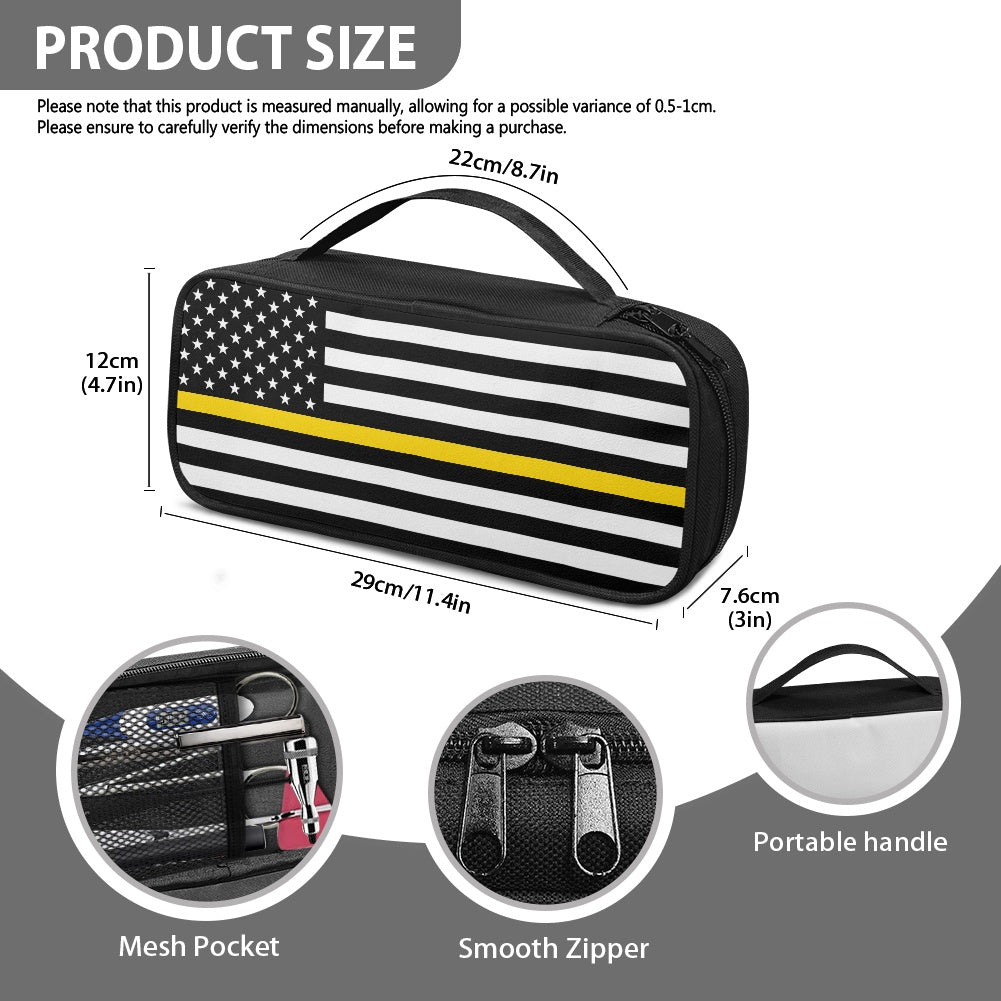 Thin Gold Line Flag Inspired Stethoscope Storage Bag