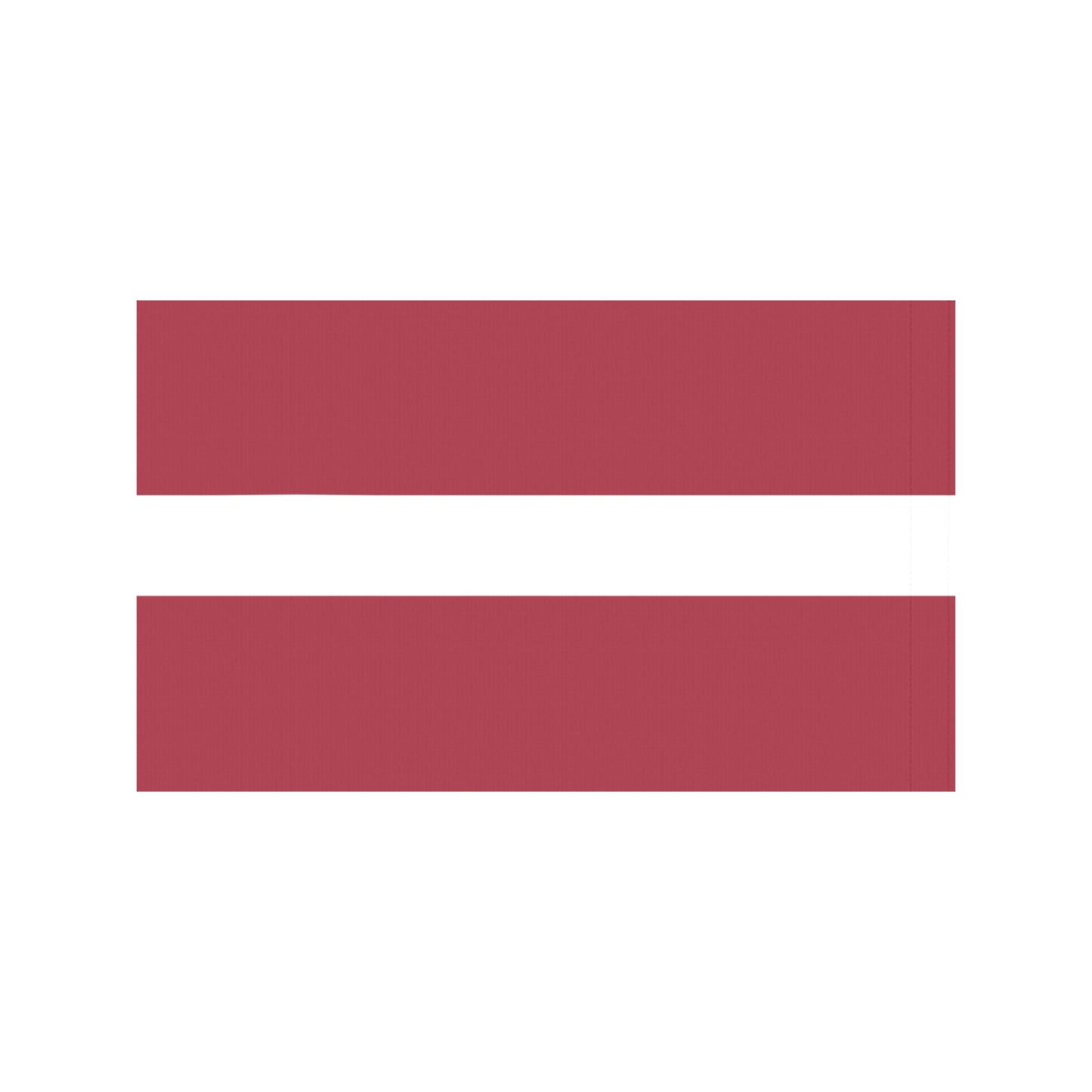 Red and white flag by Luv My Flag brand.