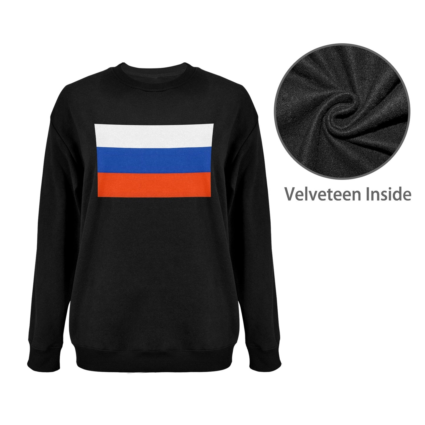Russia Flag Unisex Fleece Sweatshirt (Made in the USA)