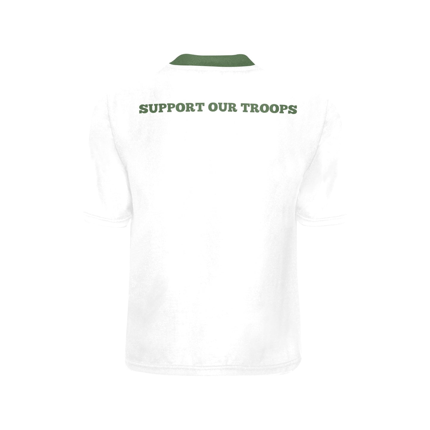 Thin Green Line Flag Eagle Boys Crew Neck T-Shirt Made in the USA