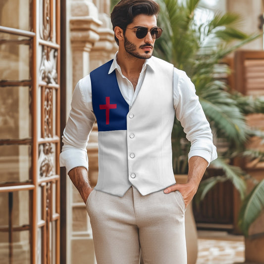 Christian Flag Suit vest jacket