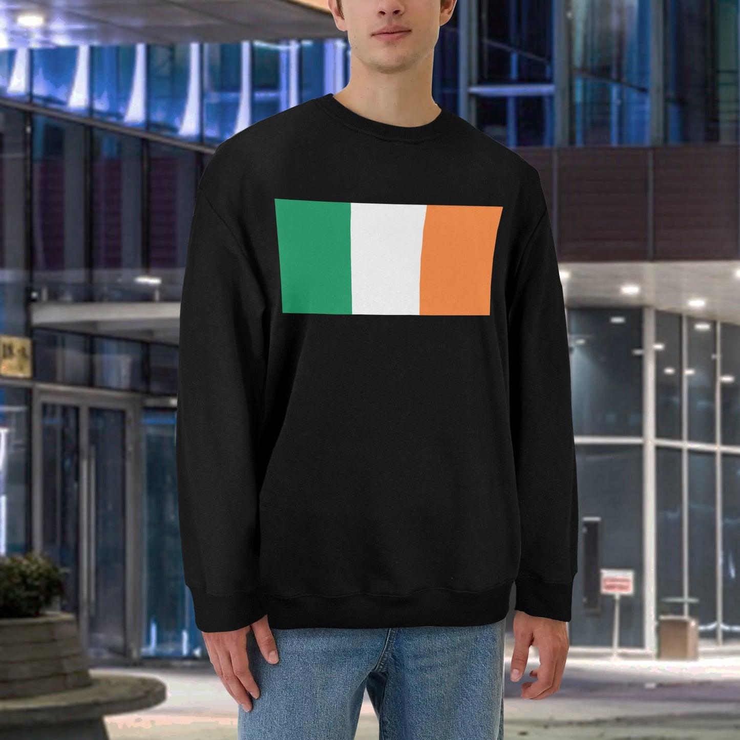 Ireland Flag Unisex Fleece Sweatshirt (Made in the USA)