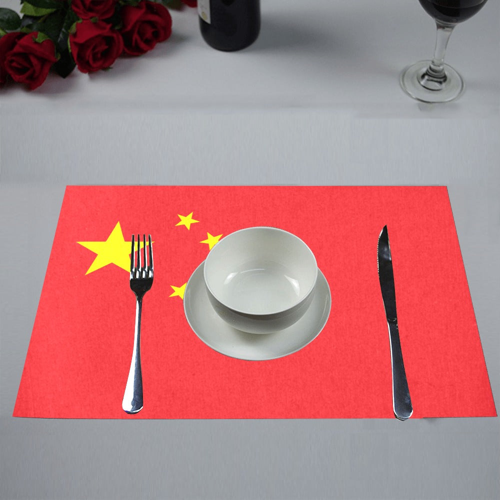 China Flag Placemats 12" x 18" (Set of 6)