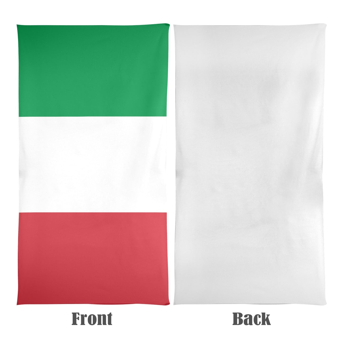 Italy Flag Inspired Beach Towel 31"x71" (Made in USA)