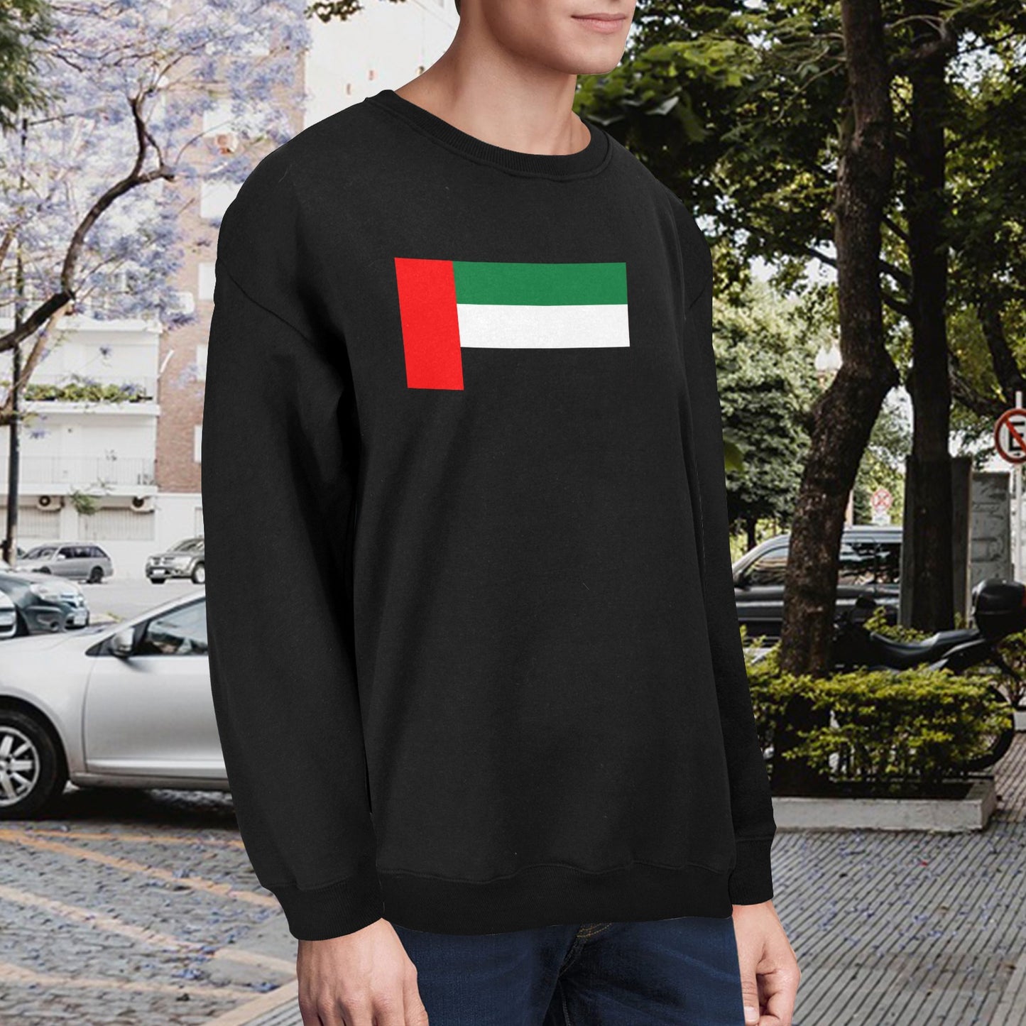 United Arab Emirates Flag Unisex Fleece Sweatshirt (Made in the USA)
