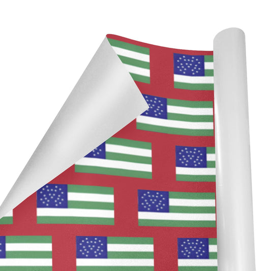 NYPD Flag Custom Gift Wrapping Paper 58"x 22.5" (4 Rolls)
