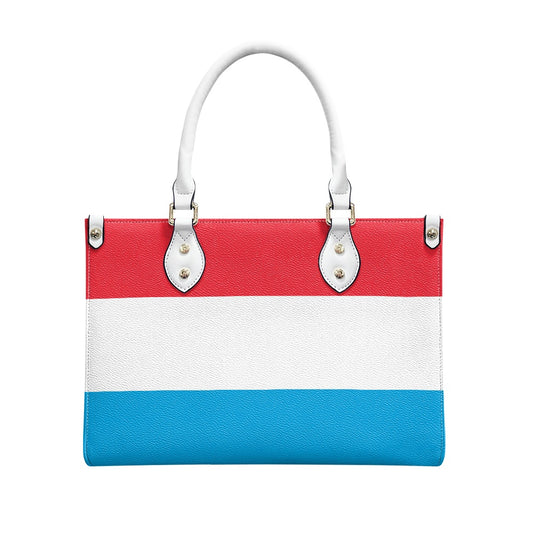 Luxembourg Flag Bag With Vogue – PU Leather Handbag for Daily Mode - Luv My Flag