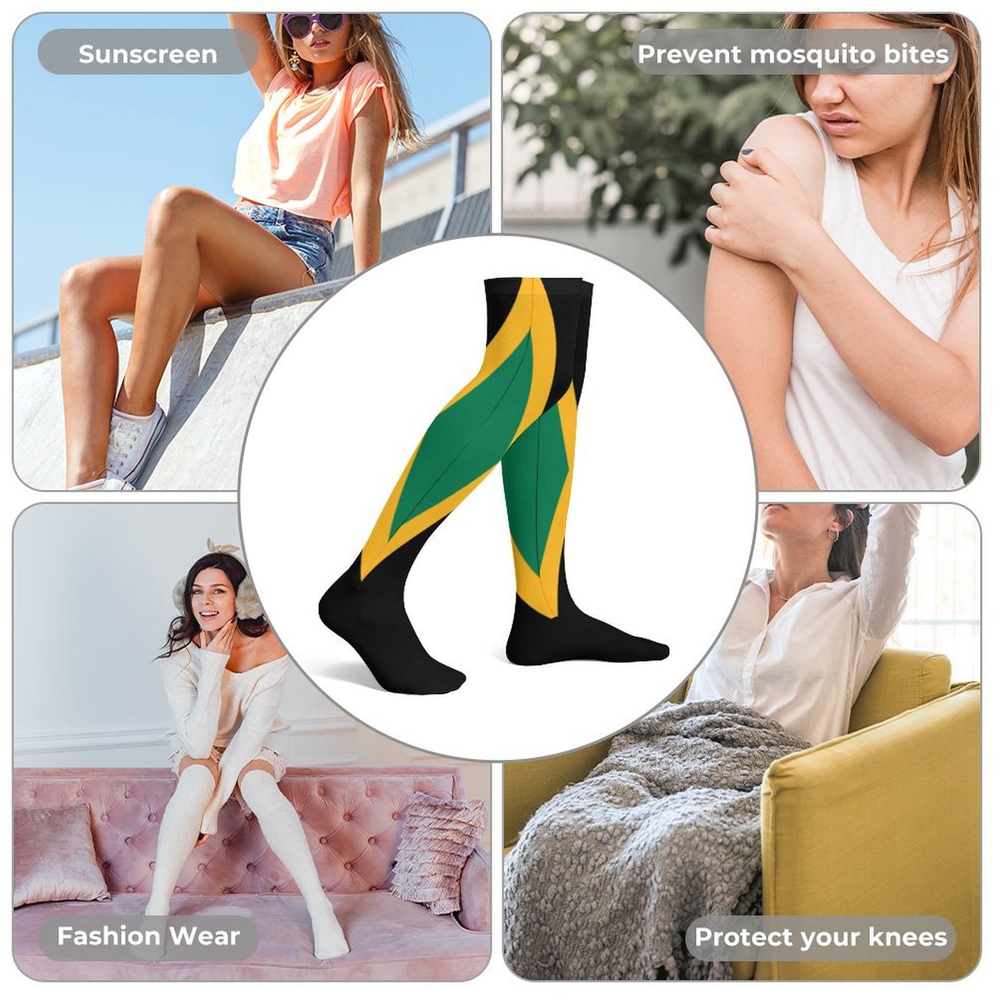 Jamaica Flag Trendy Stockings(Long)