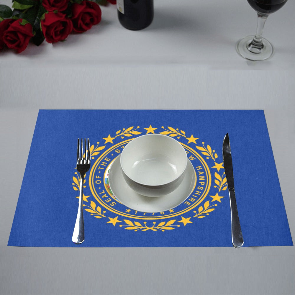 New Hampshire Flag Placemats 12" x 18" (Set of 6)
