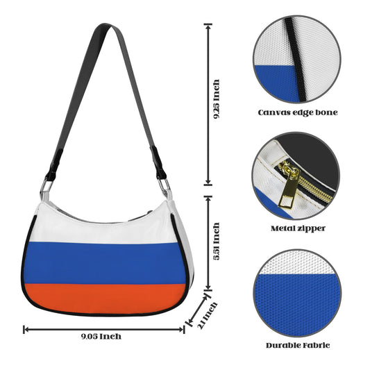 Russia Flag Inspired Women's Shoulder Bag