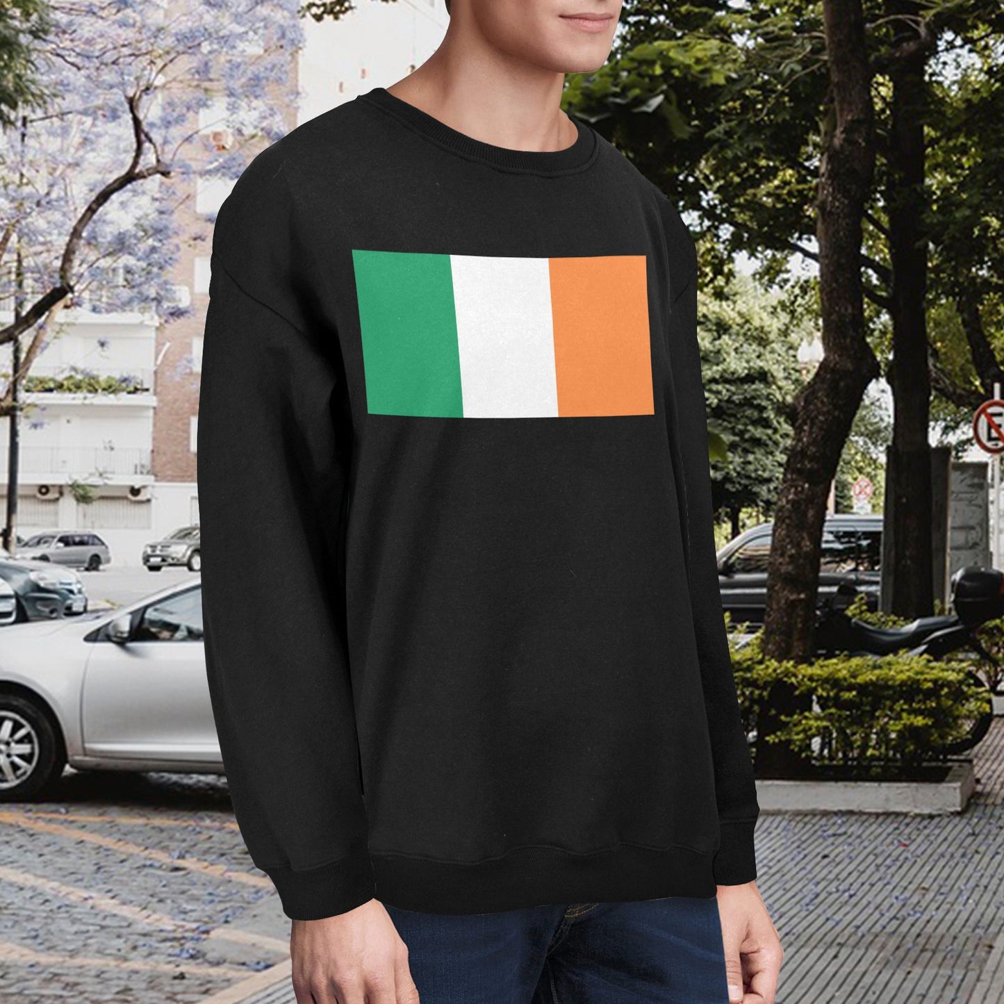 Ireland Flag Unisex Fleece Sweatshirt (Made in the USA)