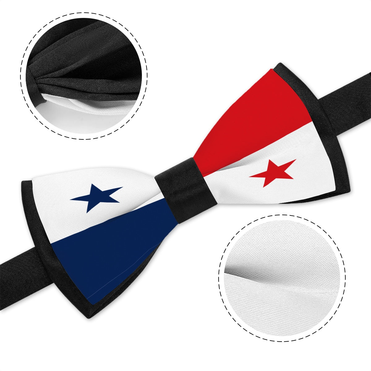 Panama Flag Inspired Bow Tie – Look Sharp, Show your Columbian Pride