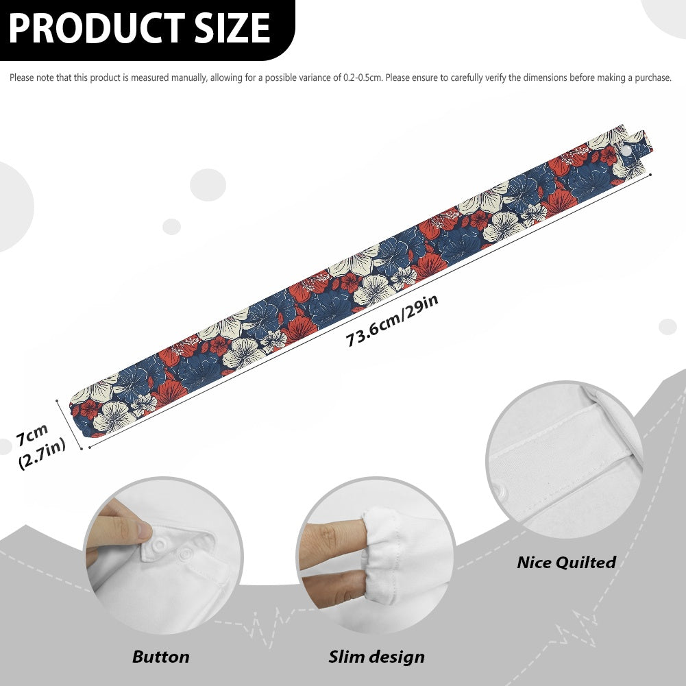 USA/American Flag Inspired Hawaiian Floral Pattern Stethoscope Protective Cover