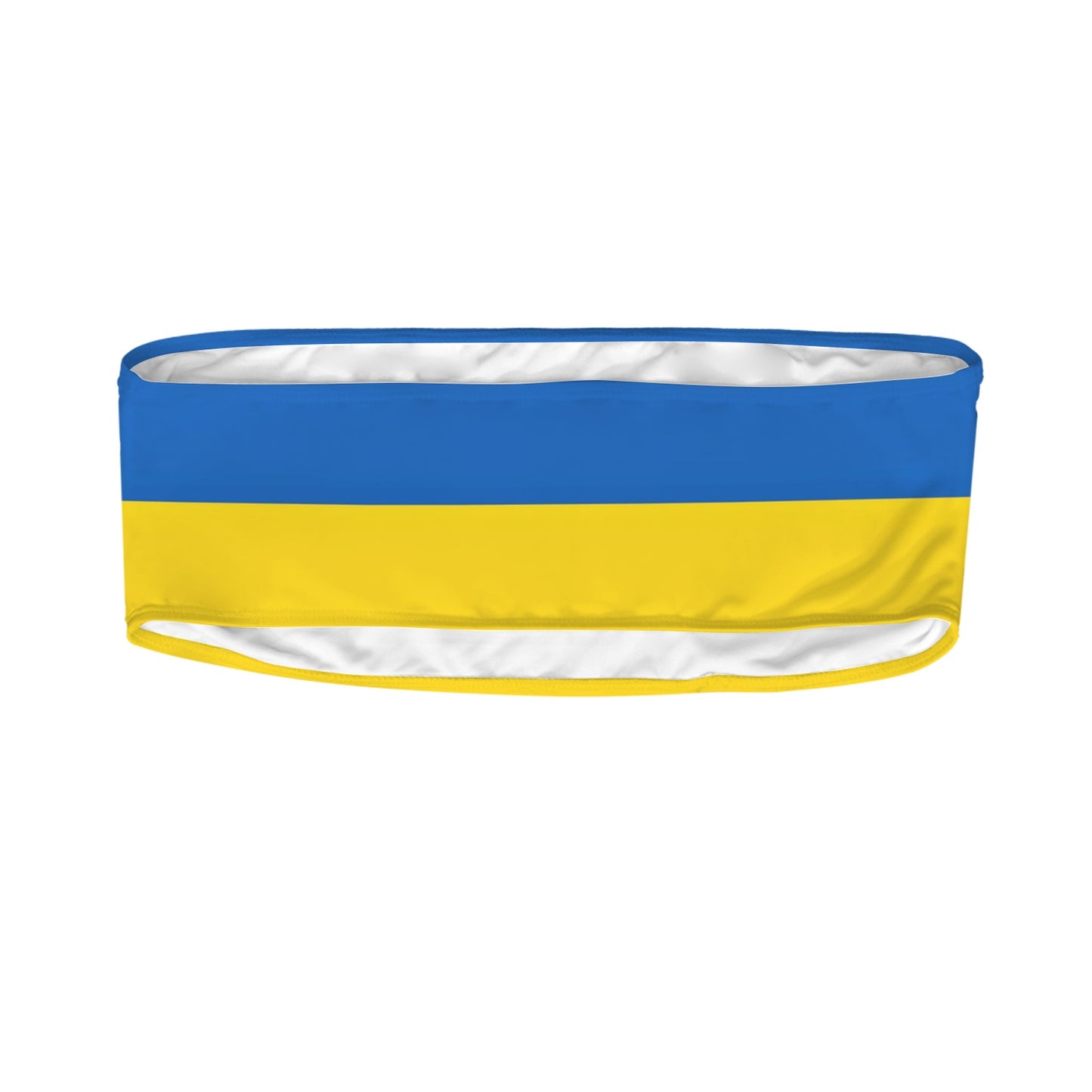 Ukraine Flag Inspired Bandeau Tube Bikini Top