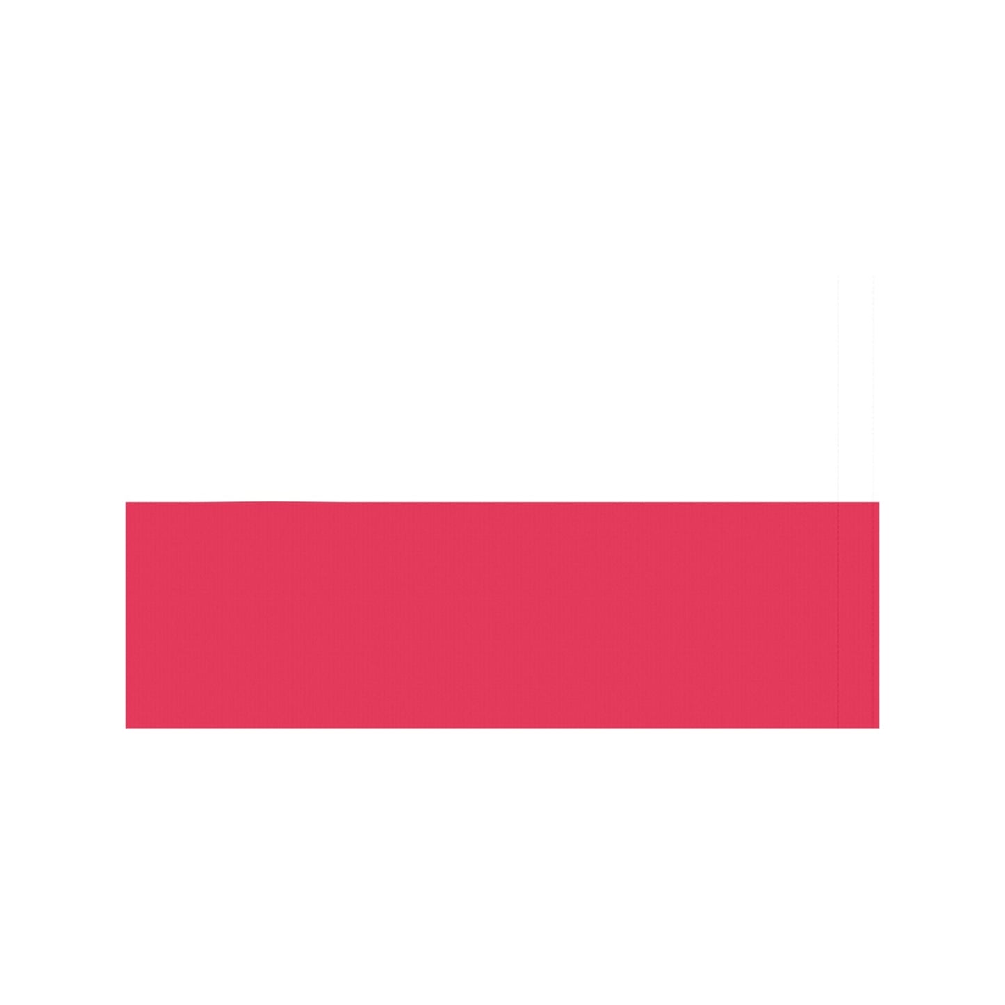 Solid white and red rectangle design from Luv My Flag.