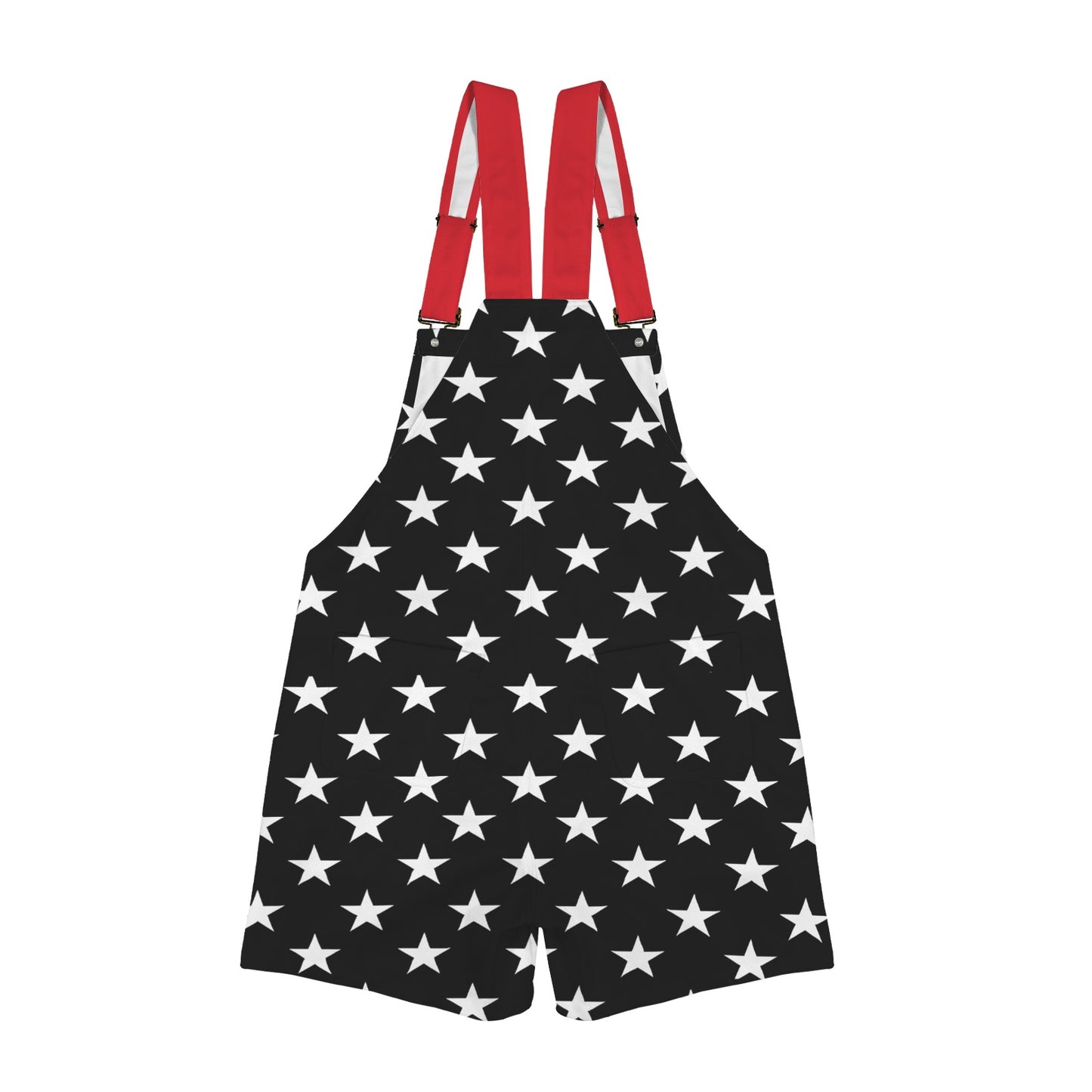 Thin Red Line Flag Inspired Unisex Suspender Overalls