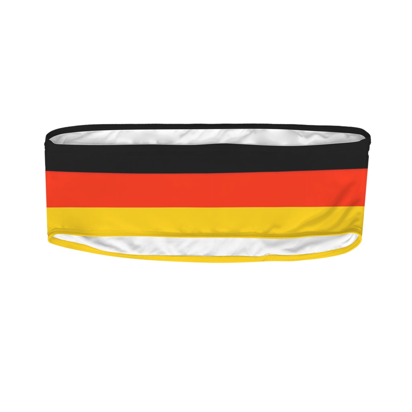 Germany Flag Inspired Bandeau Tube Bikini Top