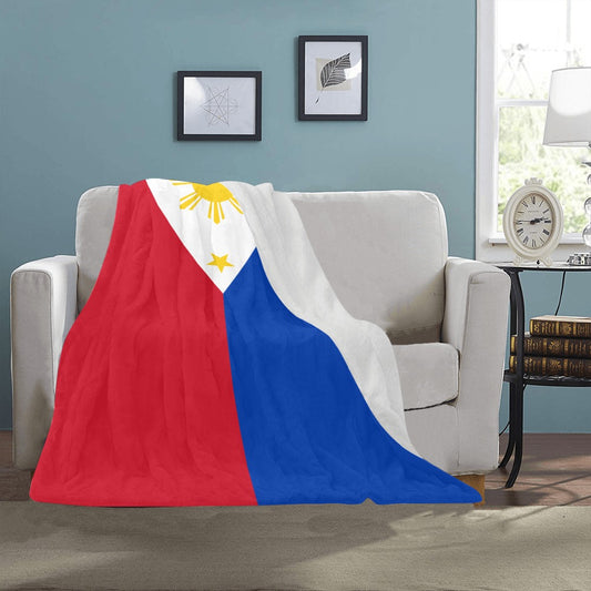 Luv My Flag blanket displaying the Philippine flag design.