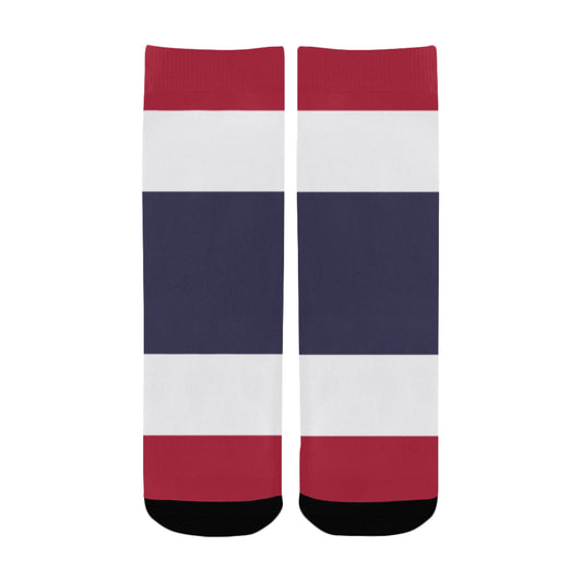 Thailand Flag Inspired Kid's Socks (Made in the USA)