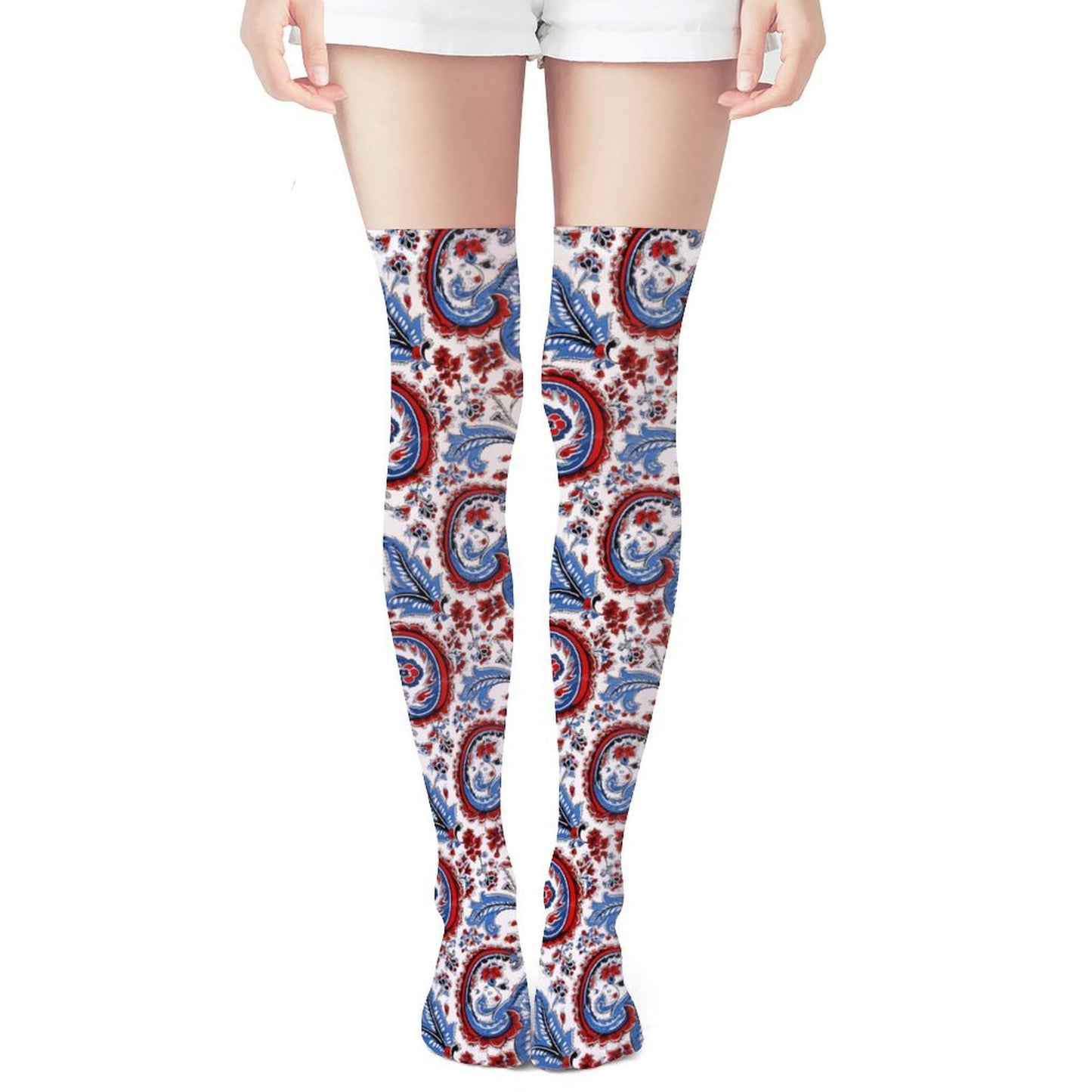 USA/American Flag Inspired Design Trendy Stockings(Long)