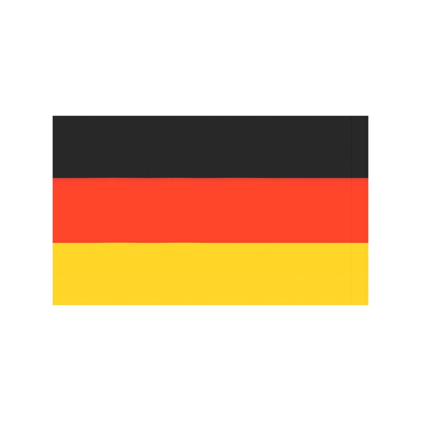 "Luv My Flag Germany flag, black-red-yellow horizontal stripes."